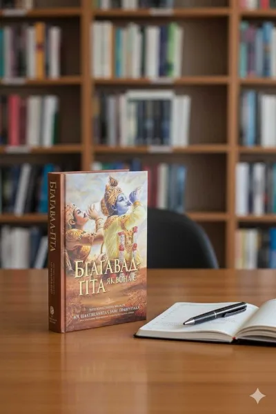 Обкладинка книги «Бгаґавад-ґіта як вона є - книга, що замінить сотню тренінгів.», Святопетрівське (1 з 2)