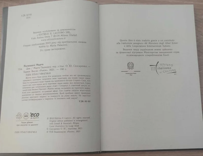 Фото 2 книги «Дим», Марта Палаццезі, Київ (2 з 3)